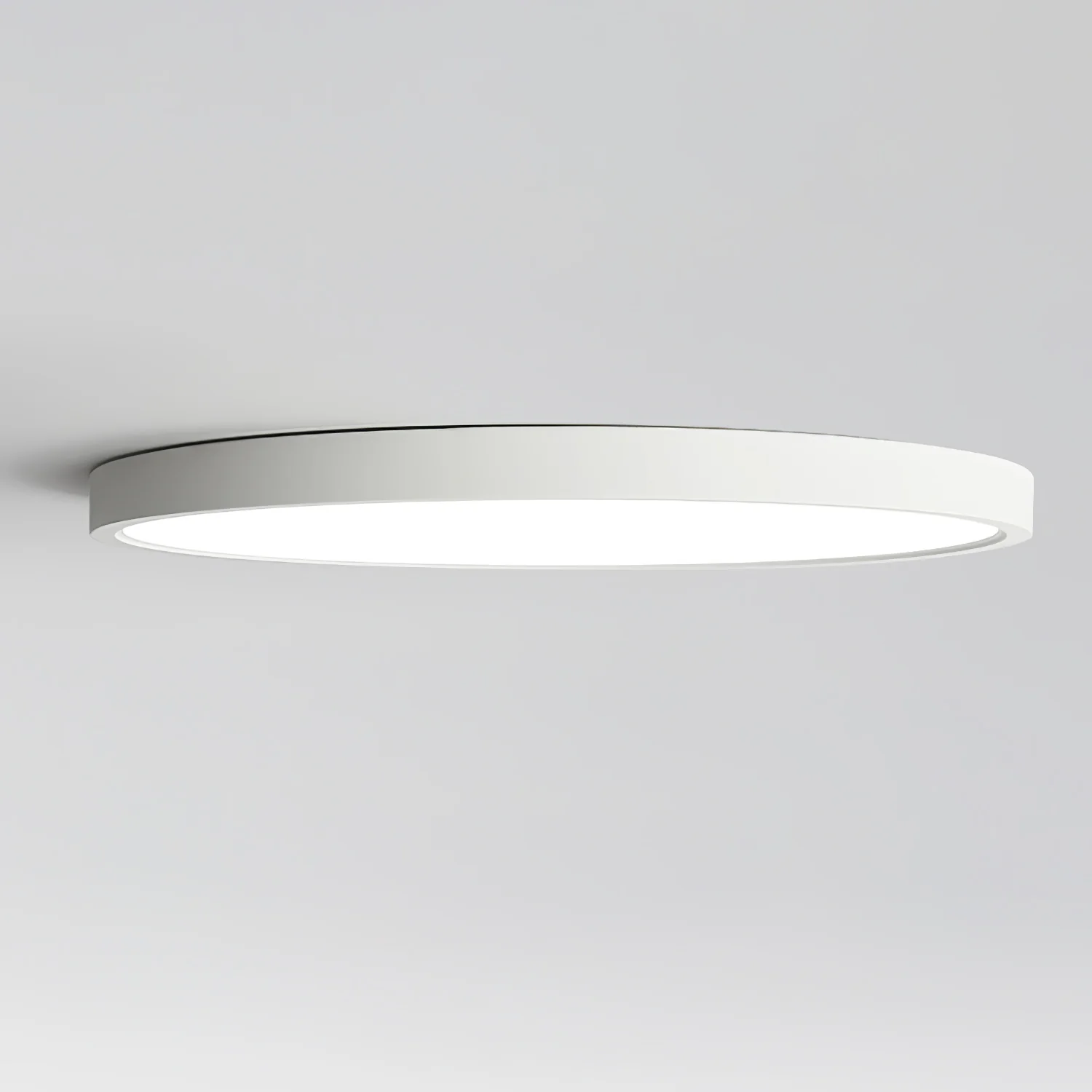Потолочный светильник Acrylic Thinnest Round - ∅50см х 3см, черный, теплый свет