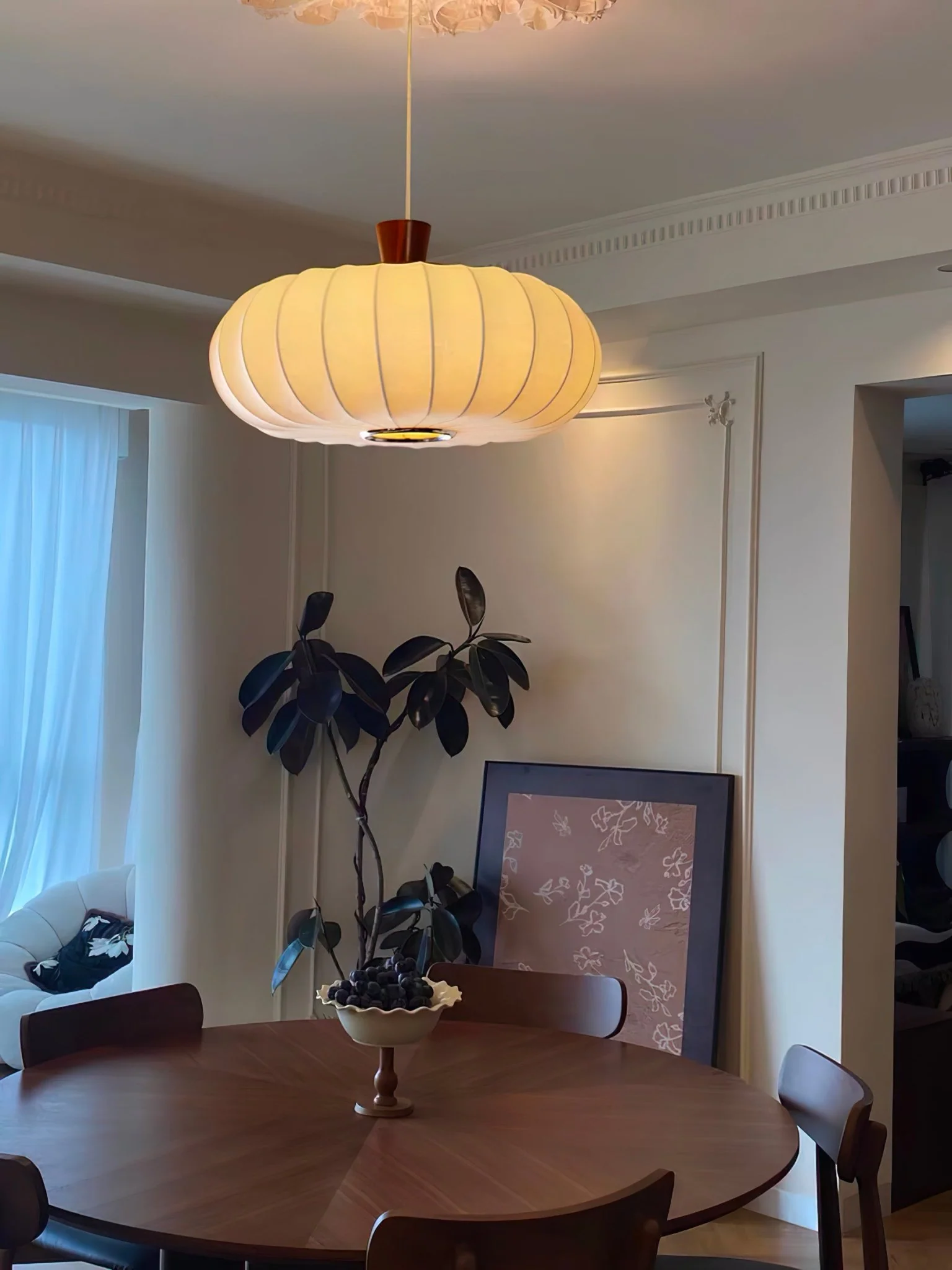 Подвесной светильник Silk Lantern - ∅50см x 30см, белый