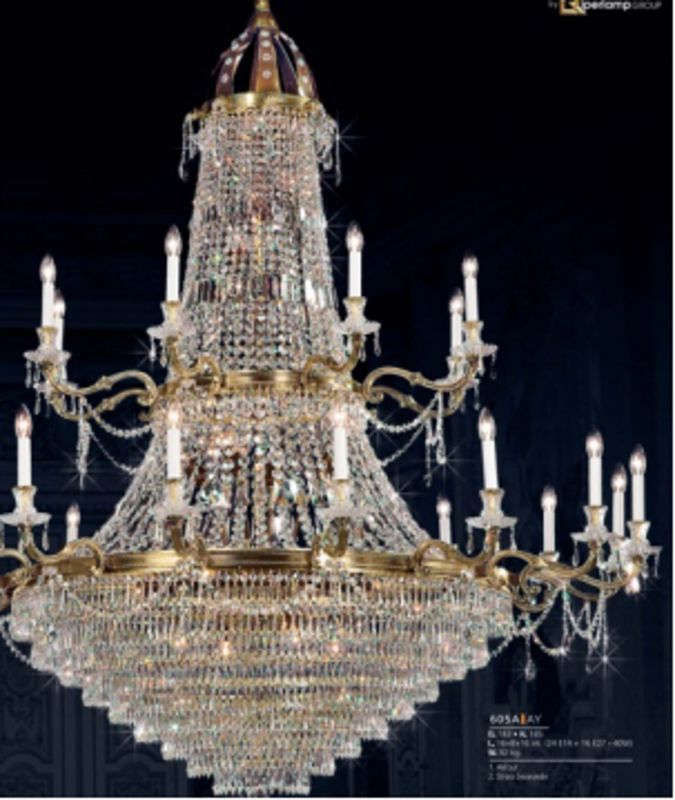 Подвесная хрустальная люстра Palace DIA890-PL-42-G