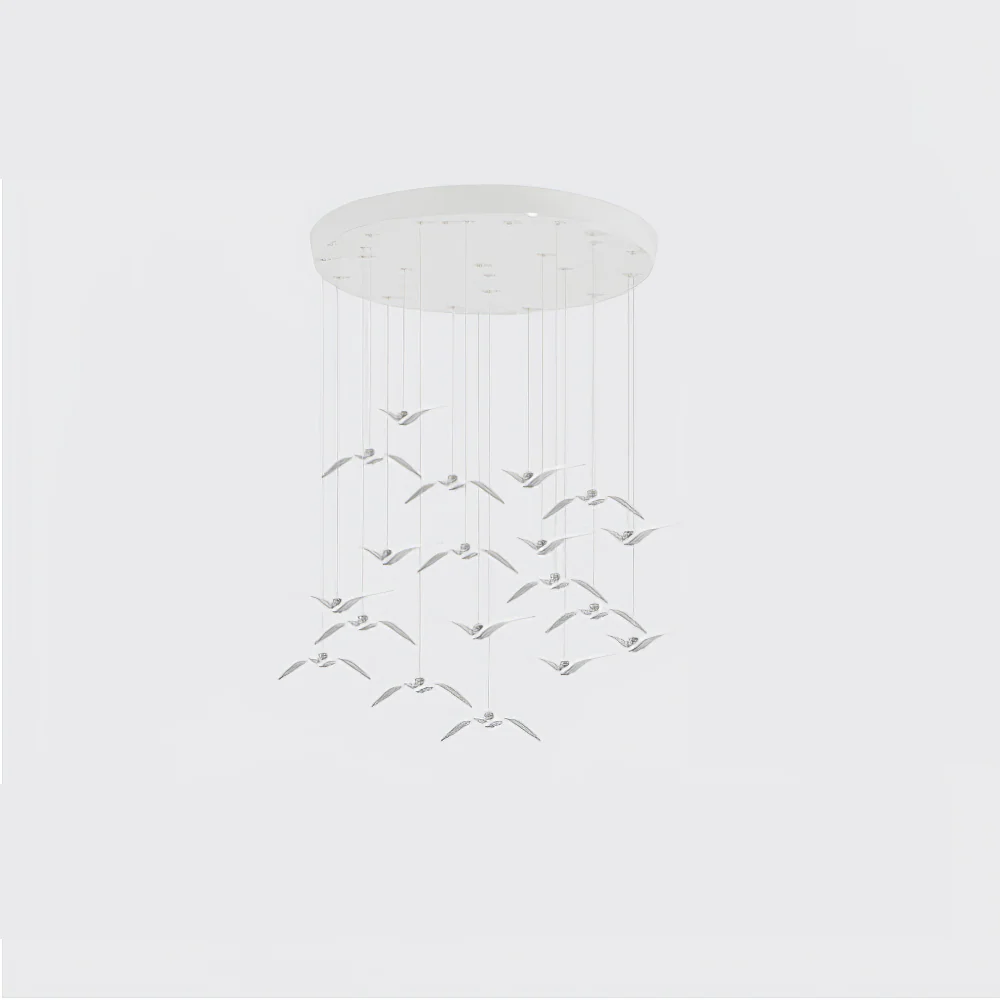 Подвесной светильник Aviara LED - ∅38см x 8см, черный, смола, нейтральный свет