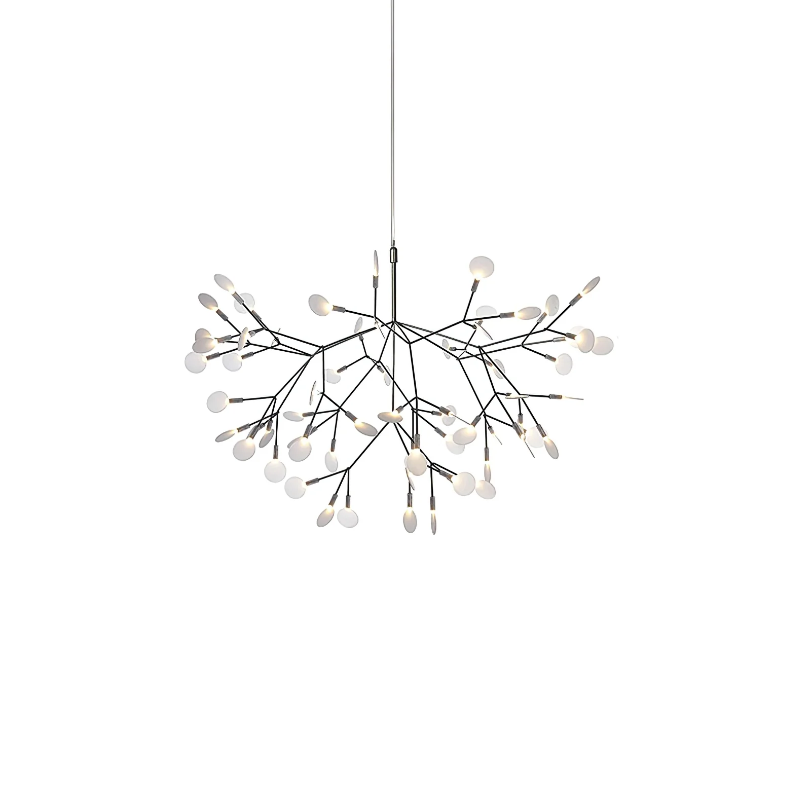 Люстра Black Firefly LED - 135 источников света ∅105см x 30см, черный, холодный свет, диммер