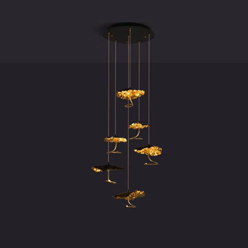 Люстра Brass Aviary Constellation - 1 подвес ∅25см х 15см, латунь, черный, теплый свет