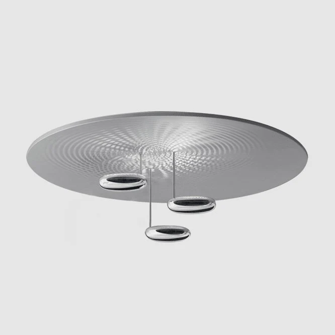 Потолочный светильник Mercury - ∅60см x 34см, хром, холодный свет