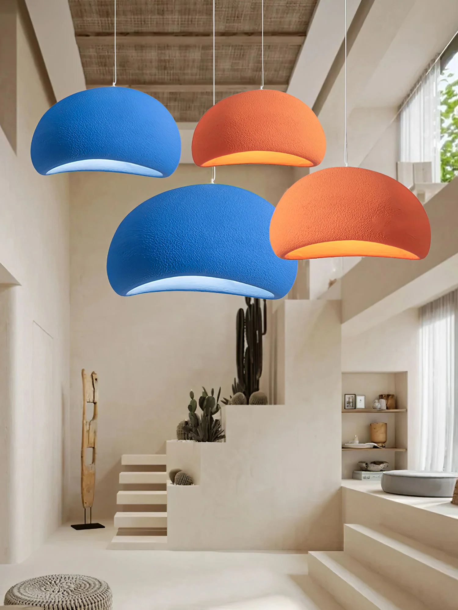Подвесной светильник Cloud Style B - ∅100см x 38см, оранжевый