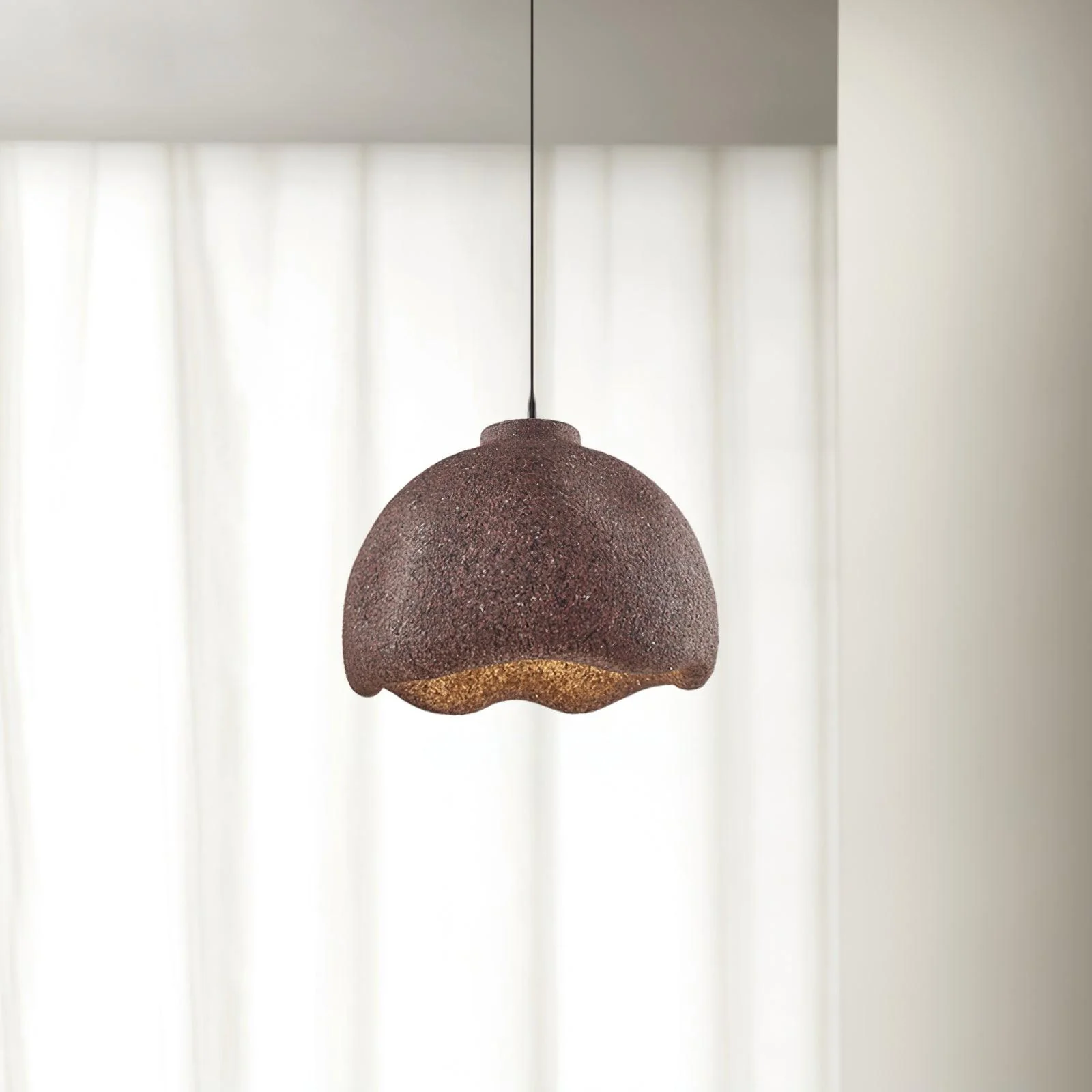 Подвесной светильник Bells Speckled - ∅35см x 26см, светло-серый