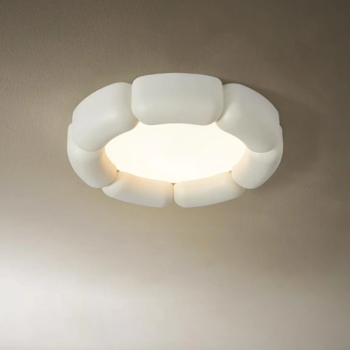 Потолочный светильник Deco - ∅56см x 10см, оранжевый, теплый свет