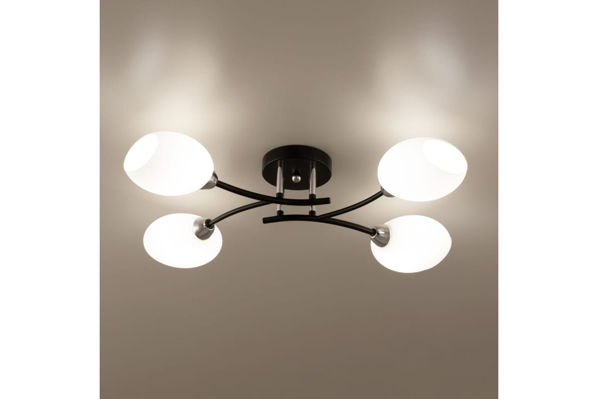 Люстра потолочная Citilux Флорида Черная CL148145