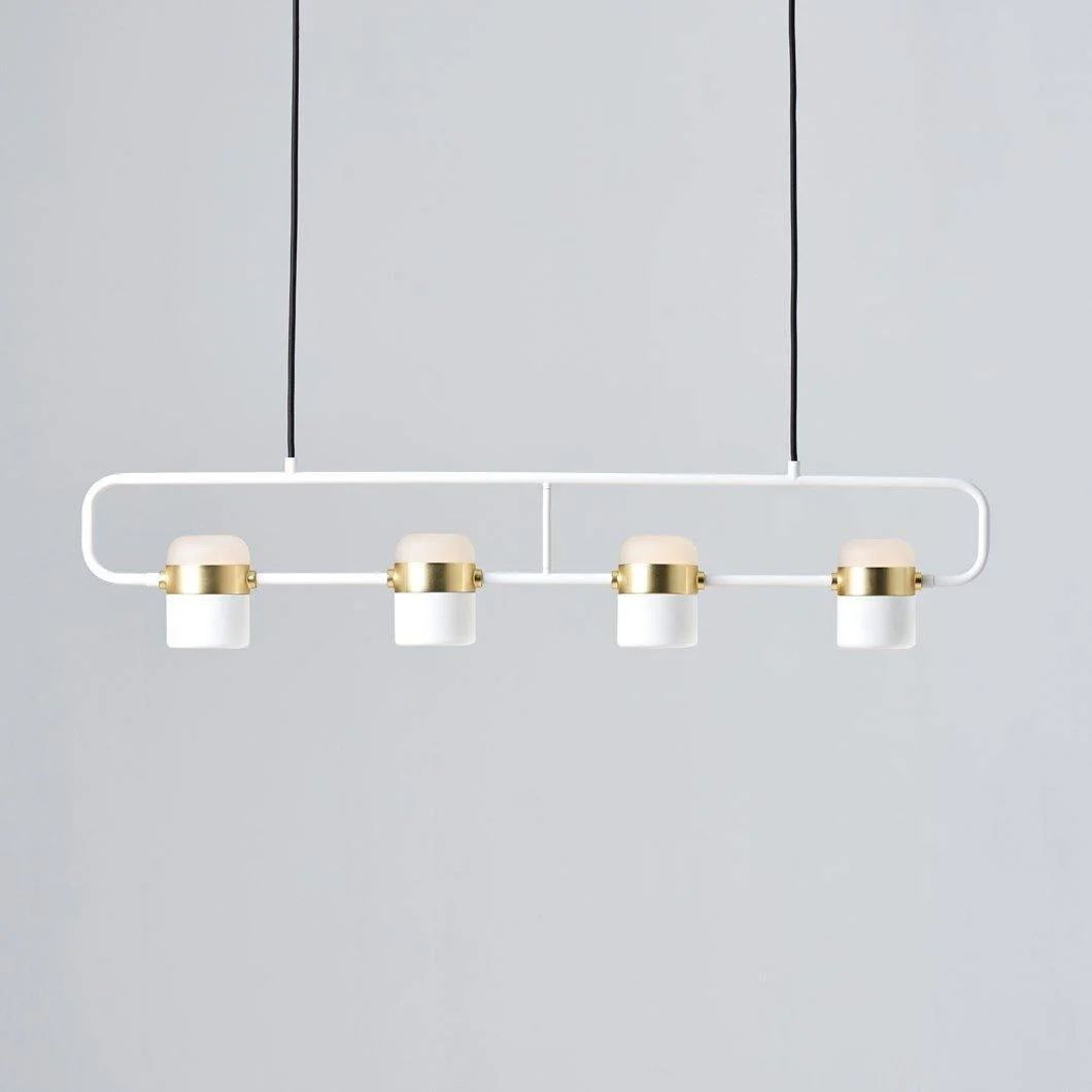 Подвесной светильник Adjustable Glass - горизонтальный: 18см x 11см, золотой, белый, холодный свет
