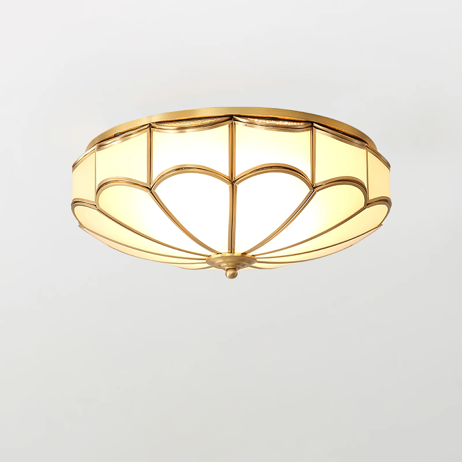 Потолочный светильник Scalloped Flush - ∅80см x 27см, латунь