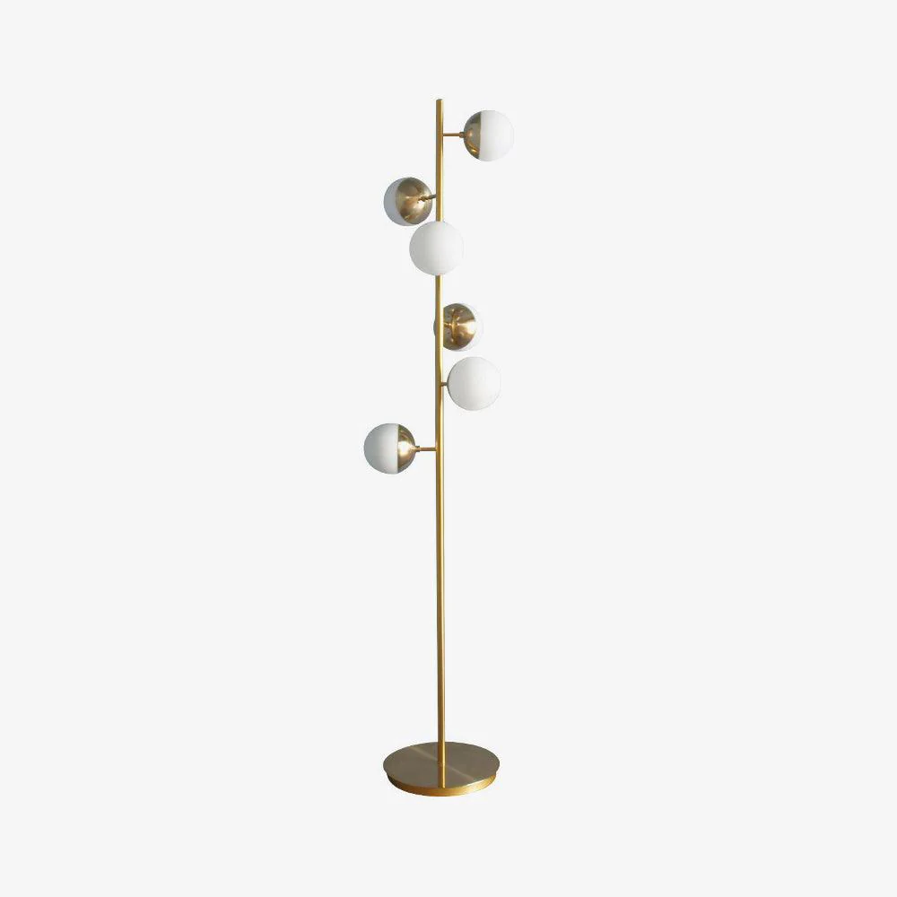 Doppler LED Tree Lamp - ∅ 13″ x H 63.8″ / Dia 33cm x H 162cm / Gold / AU plug