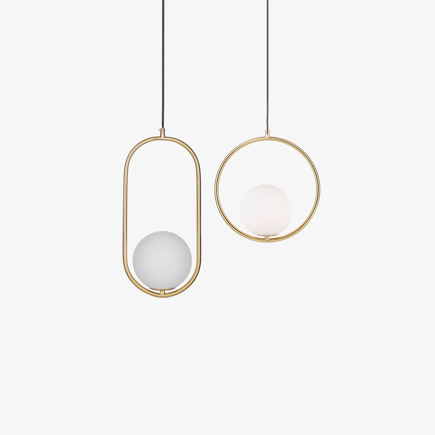 Подвесной светильник Mila Brass - ∅35см, серебряный