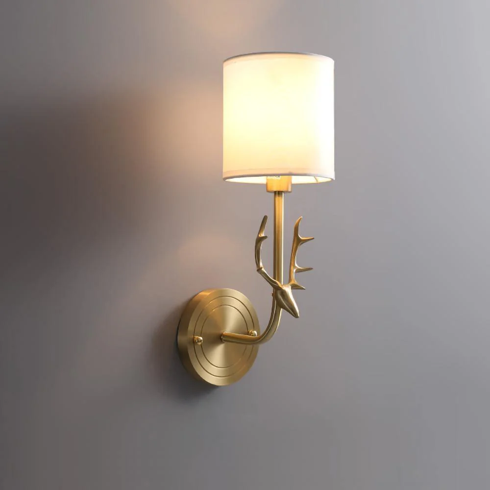 Настенный светильник Brass Deer Head - ∅28см x 39см, латунь