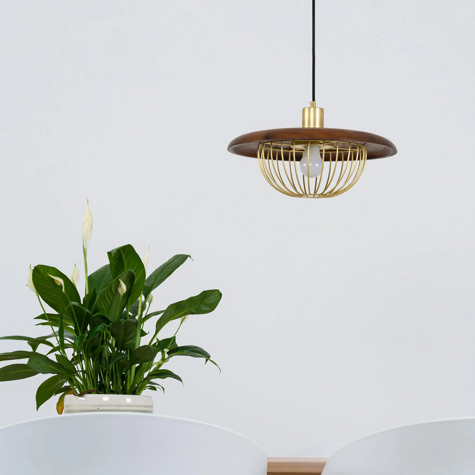Подвесной светильник Kasa - ∅35см x 20см, медь