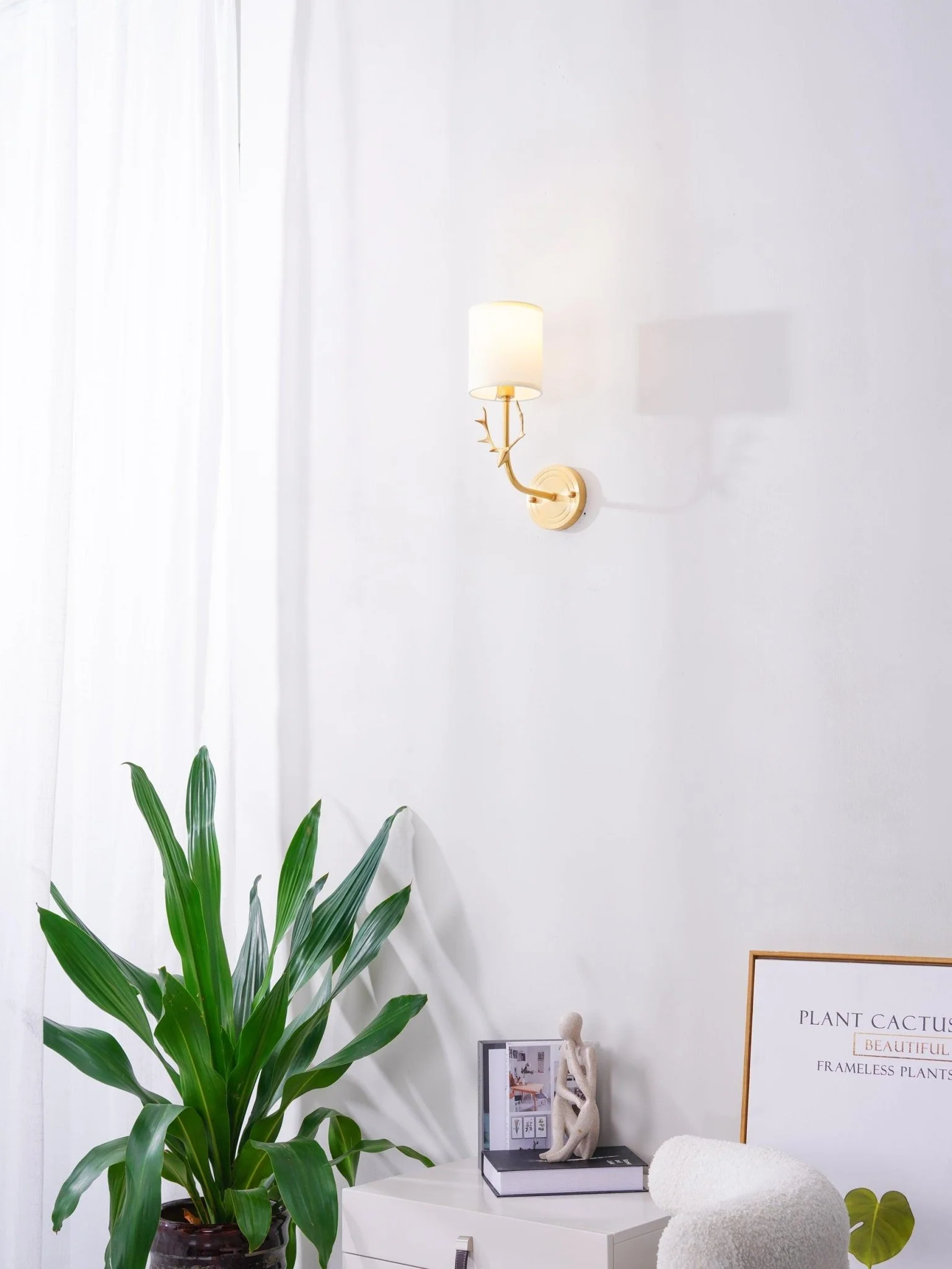 Настенный светильник Brass Deer Head - ∅28см x 39см, латунь