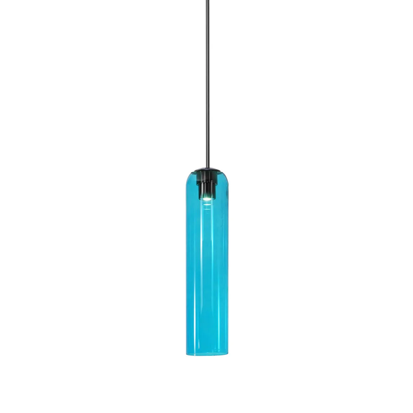 Подвесной светильник Long Tube Glass - ∅10см x 120см, золотой, прозрачный