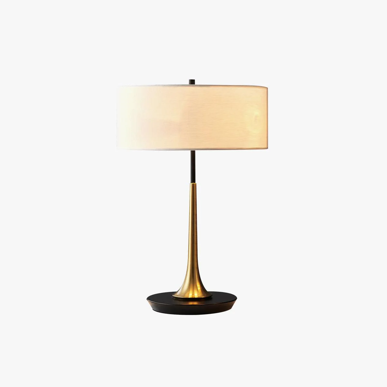 Dana Table Lamp - ∅ 14.1″ x H 21.6″/ Dia 36cm x H 55cm / Black & Gold / UK plug