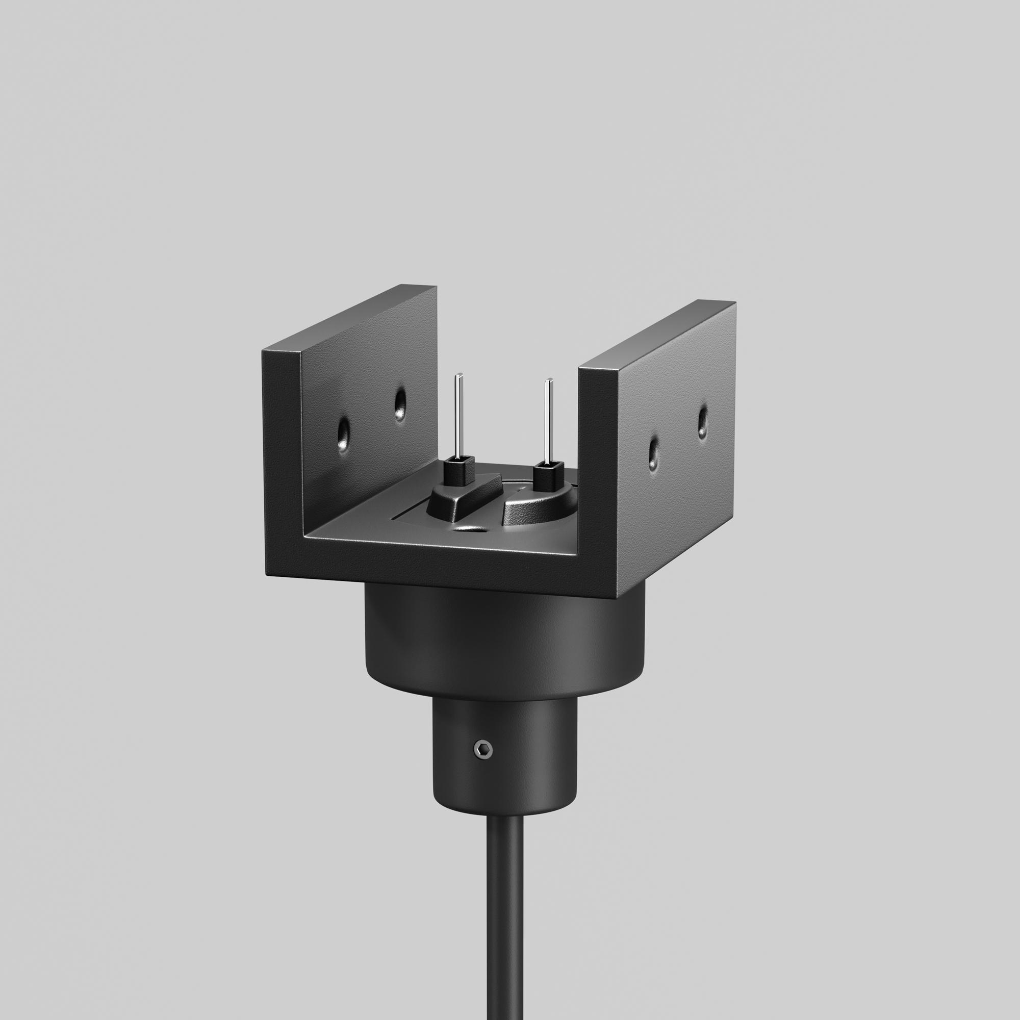 Уличный трековый подвесной светильник Maytoni Focus led Elasity IP 3000К 8Вт 38° черный O-TR01-1-P-8WB3K