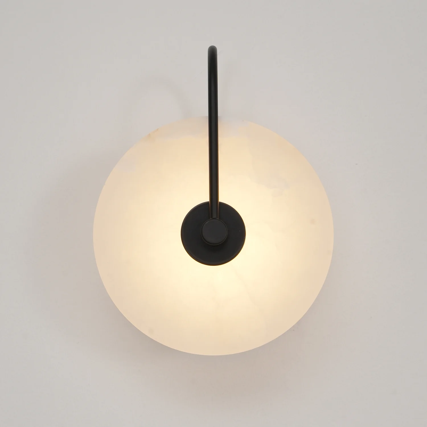 Настенный светильник Alabaster LED - ∅20см, золотой, теплый свет