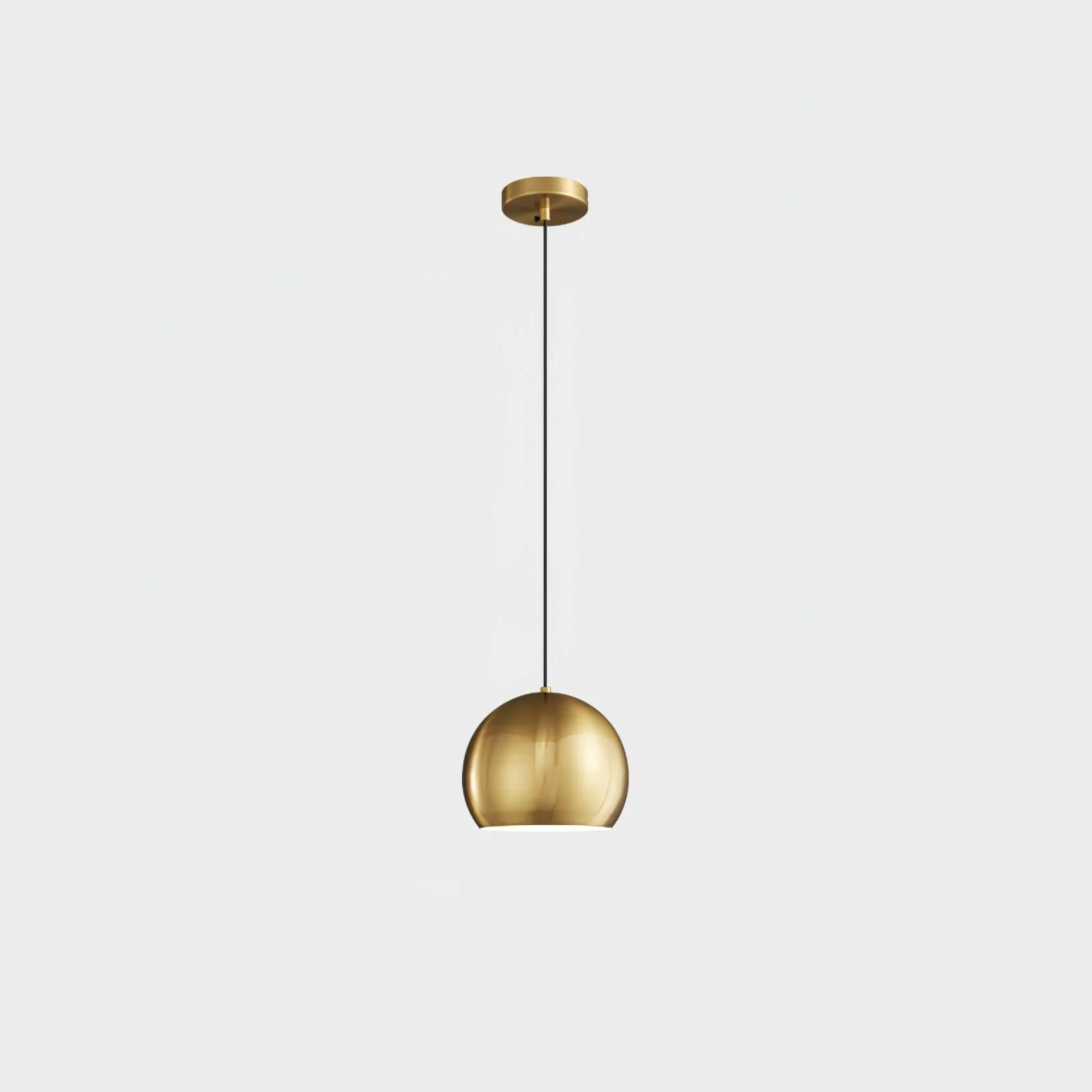 Подвесной светильник Palla Brass - ∅18см x 23см, черный