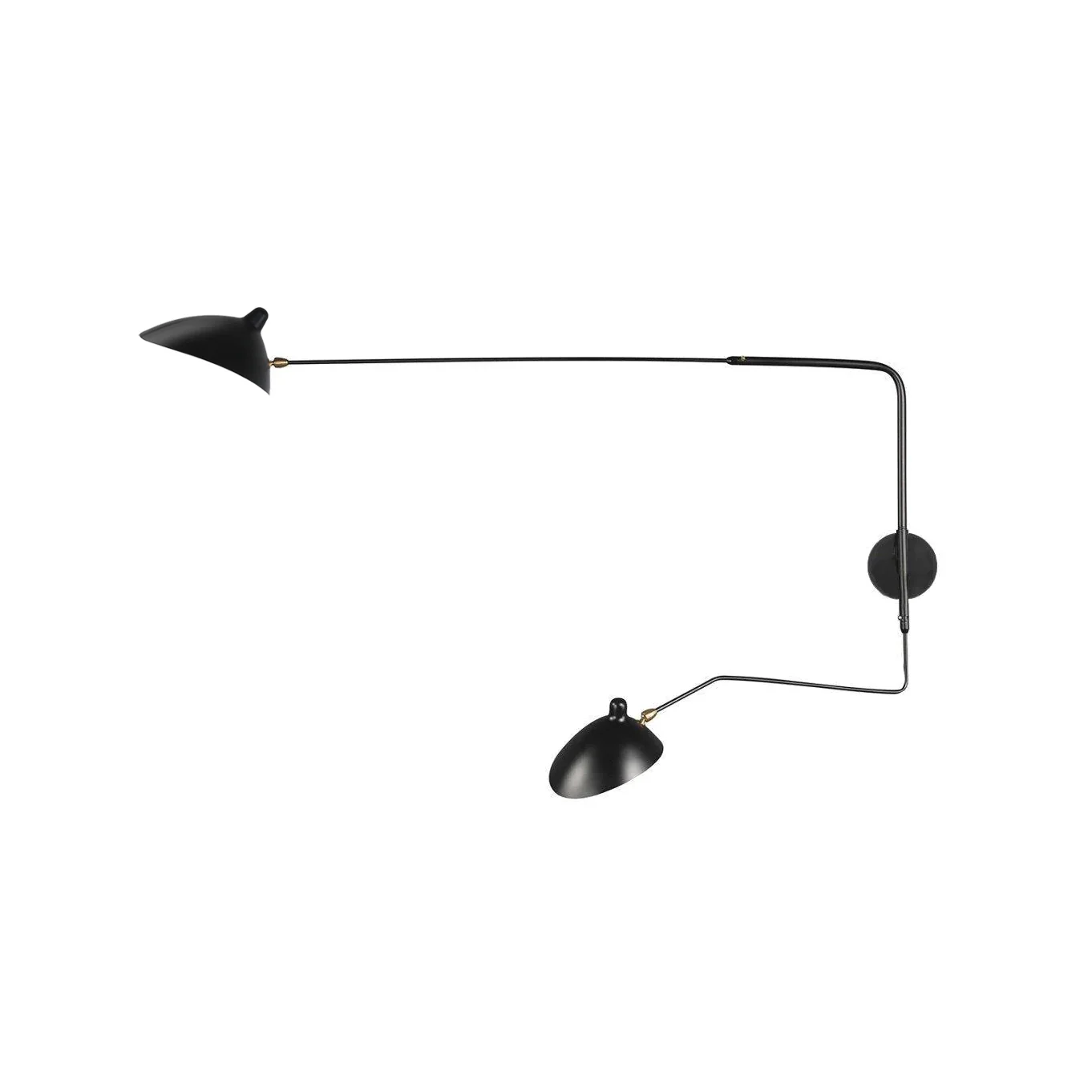 Serge Mouille Wall Sconce - L 47.2″ x H 15.8″ / L 120cm x H 40cm Set of 2 / White