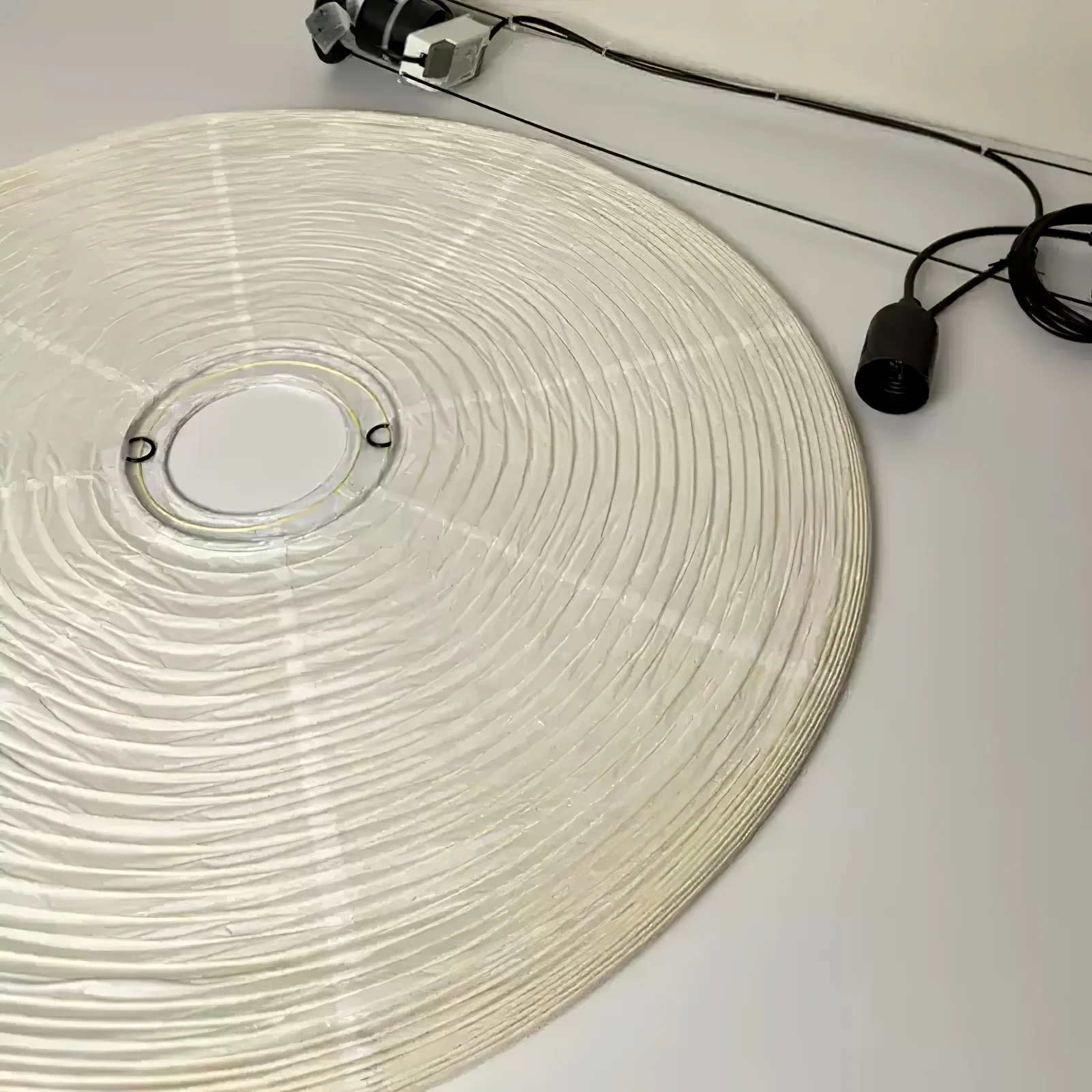 Подвесной светильник Washi Paper Round Series - ∅90см, белый