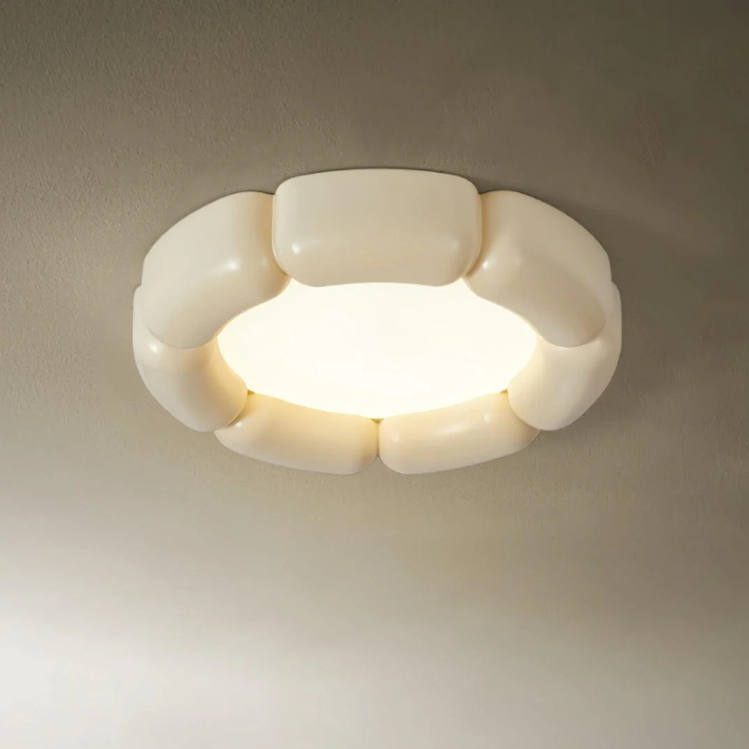 Потолочный светильник Deco - ∅56см x 10см, оранжевый, теплый свет