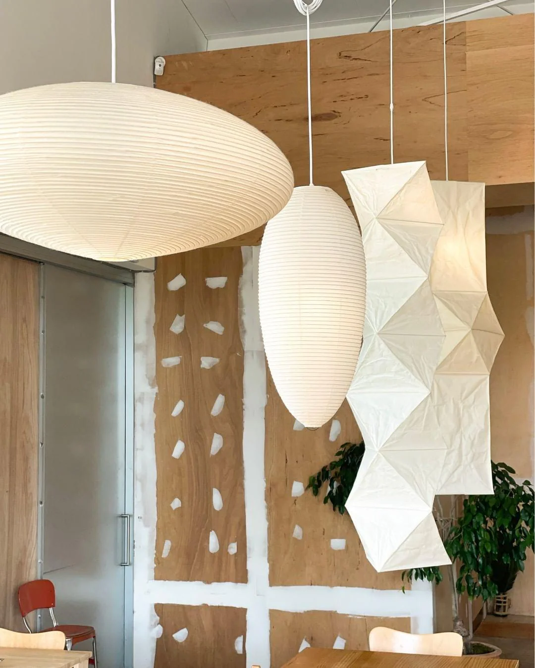 Подвесной светильник Washi Paper 15A - ∅50см x 21см, белый
