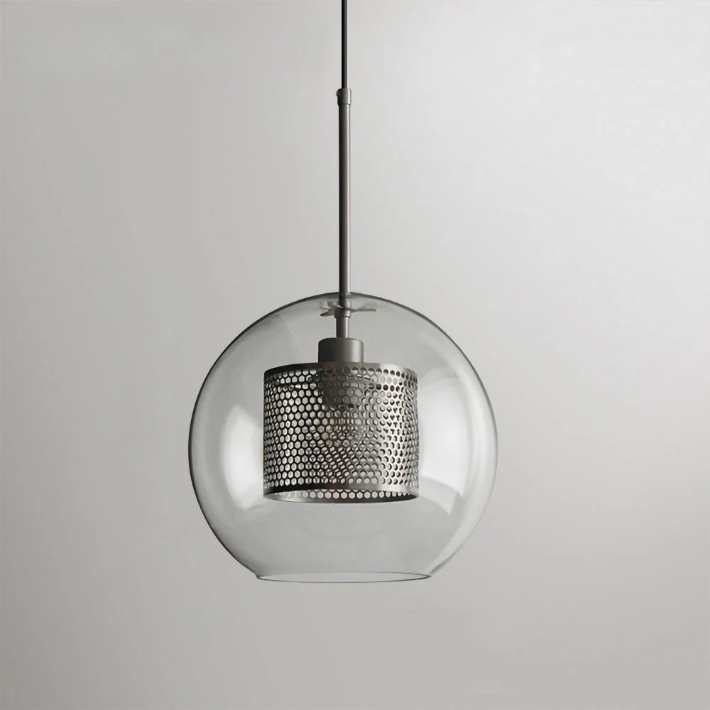 Подвесной светильник Chiswick Glass - груша, ∅25см x 28см, черный, стекло