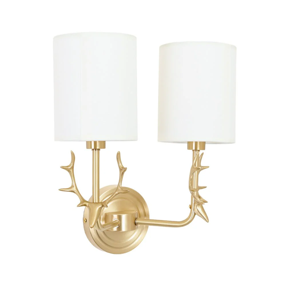 Настенный светильник Brass Deer Head - ∅28см x 39см, латунь