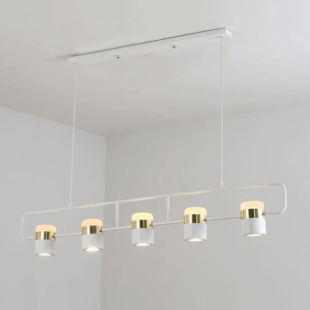 Подвесной светильник Adjustable Glass - горизонтальный: 18см x 11см, золотой, белый, холодный свет