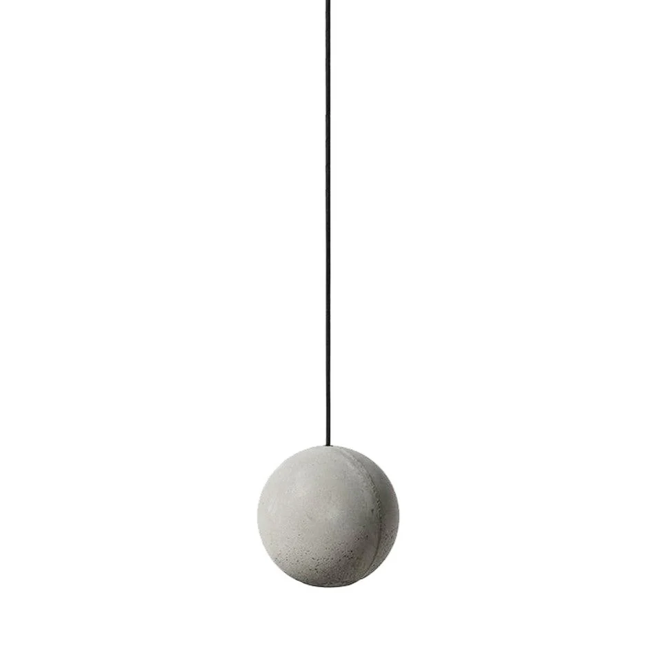 Подвесной светильник Moon Concrete - 2 плафона ∅24см x 150см, серый
