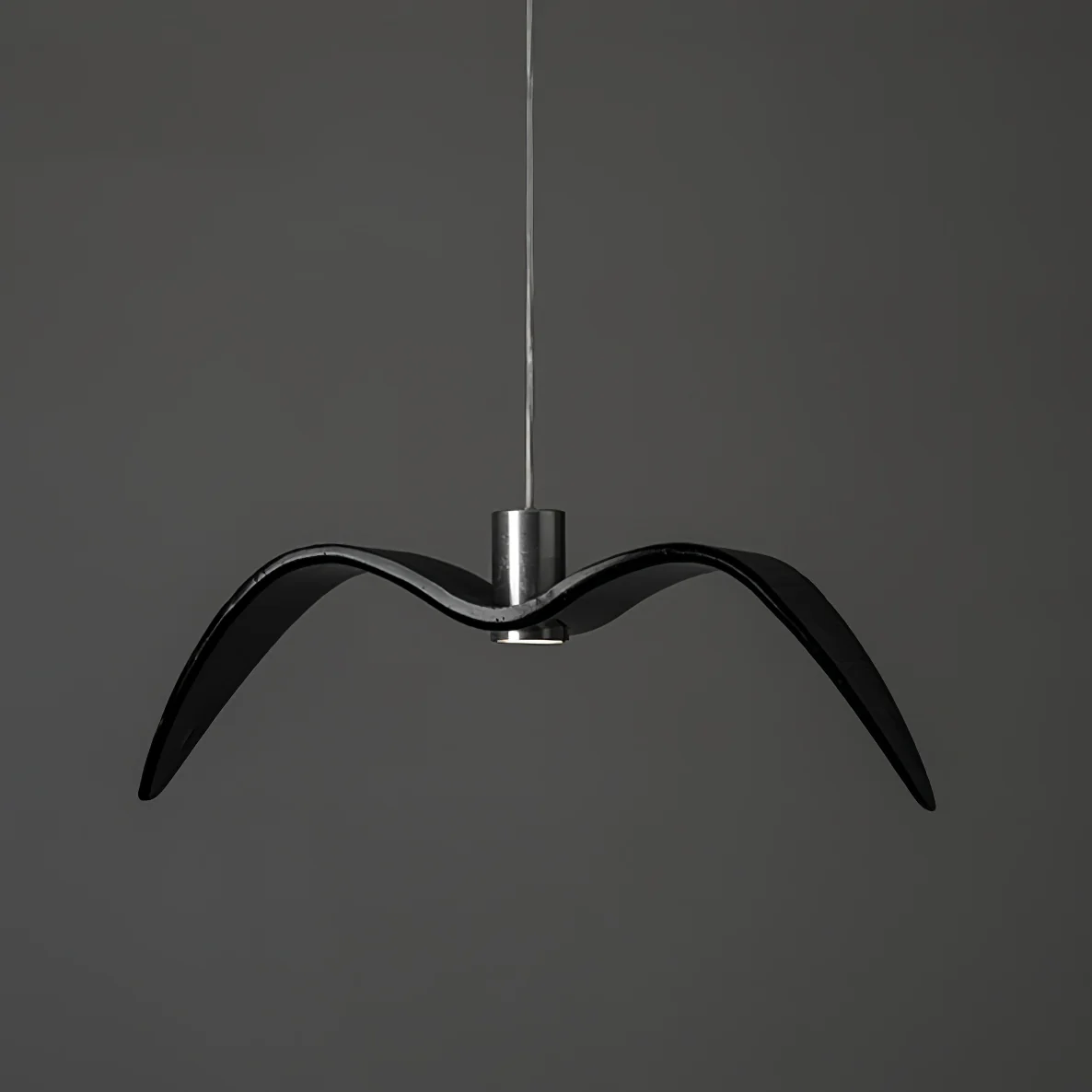 Подвесной светильник Aviara LED - ∅38см x 8см, черный, смола, нейтральный свет