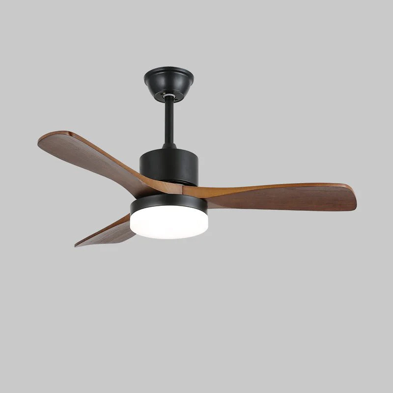 Потолочный светильник Morty Adams Wooden - модель A ∅132см x 30см, орех, черный, 3000-6500К
