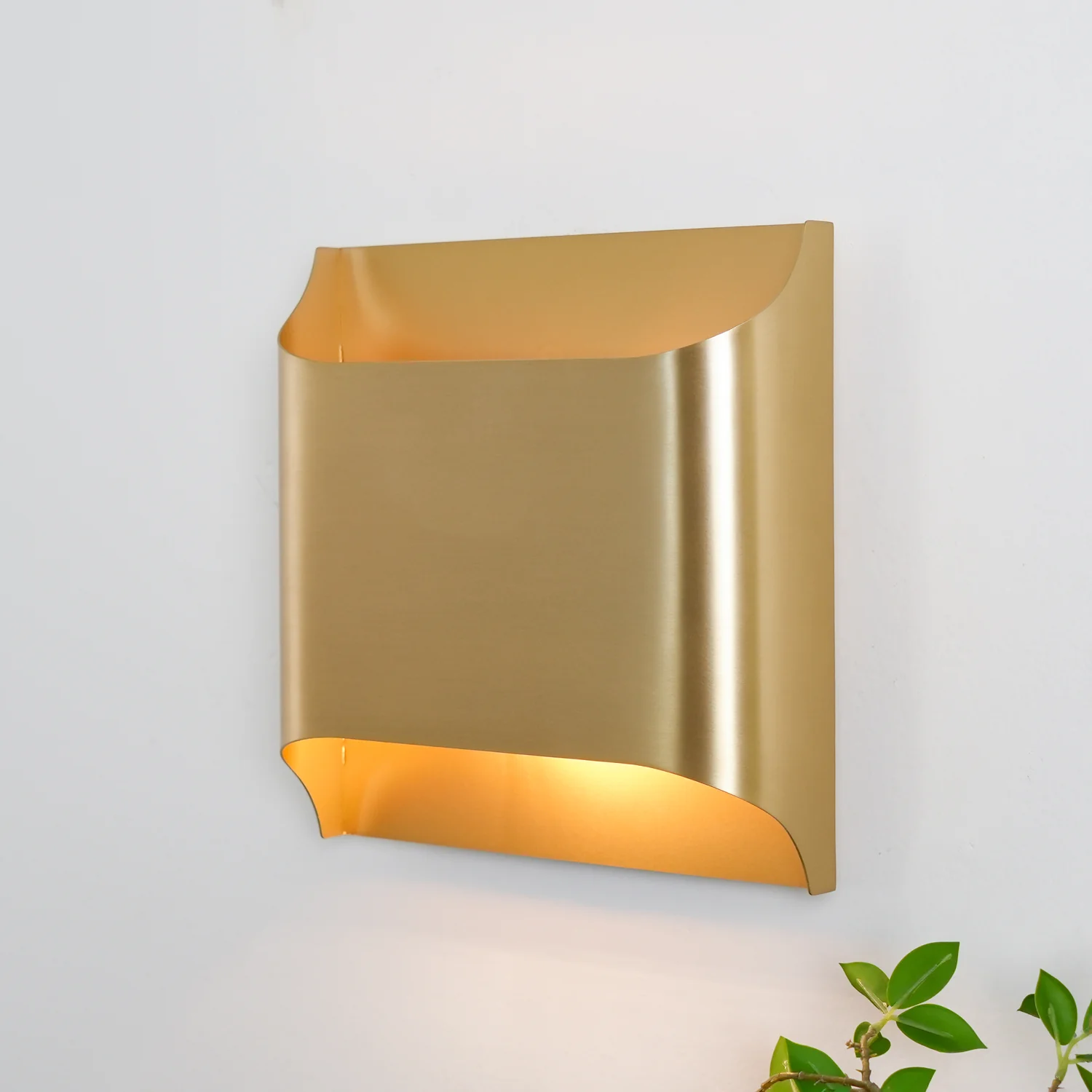 Настенный светильник Leclerc Brass - ∅10см x 30см, черный, матовый
