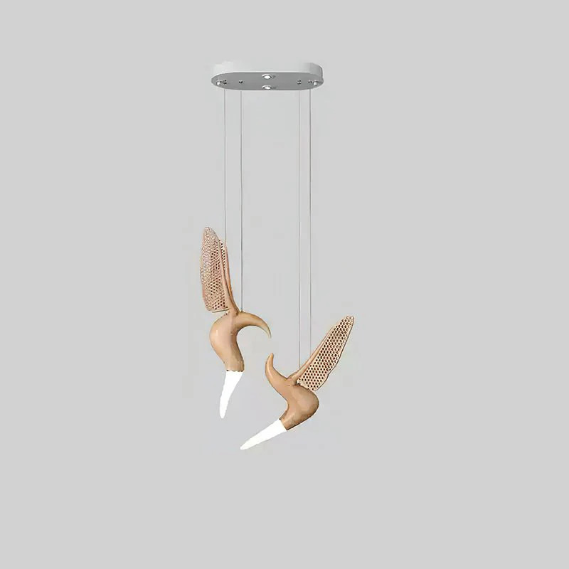 Люстра Dancer - модель E, 50см x 26см x 80см, орех, теплый свет