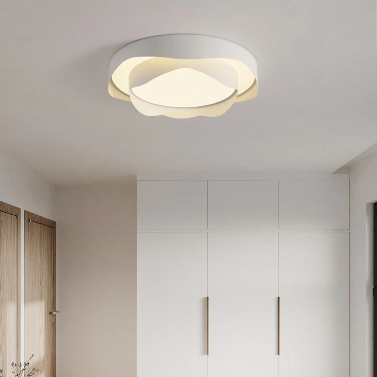 Потолочный светильник Cenia LED - ∅40см х 14см, белый, теплый свет
