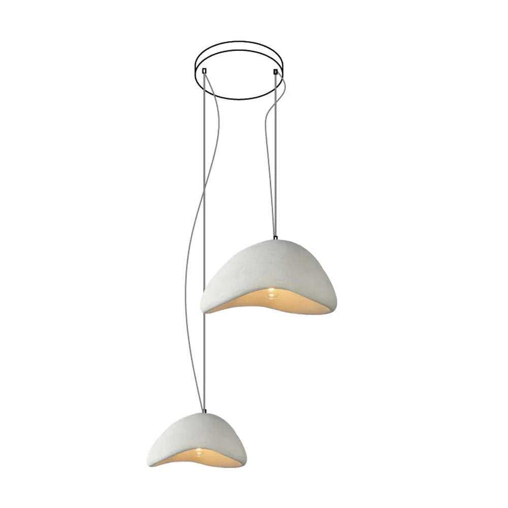 Люстра Khmara Halia Combination A - ∅40см x 22см + ∅60см x 33см, серый, длинное крепление