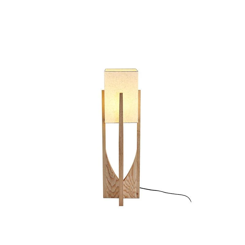 Fairbanks Floor Lamp - ∅ 9.1″ x H 20.5″ / Dia 23 cm x H 52 cm / Dark wood color / AU plug