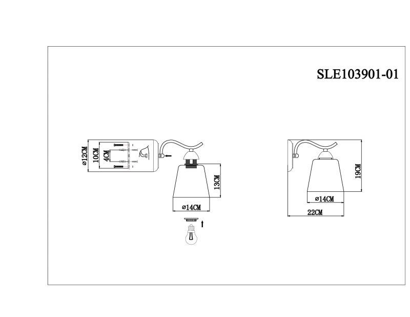 Настенный светильник EVOLUCE LIADA SLE103901-01