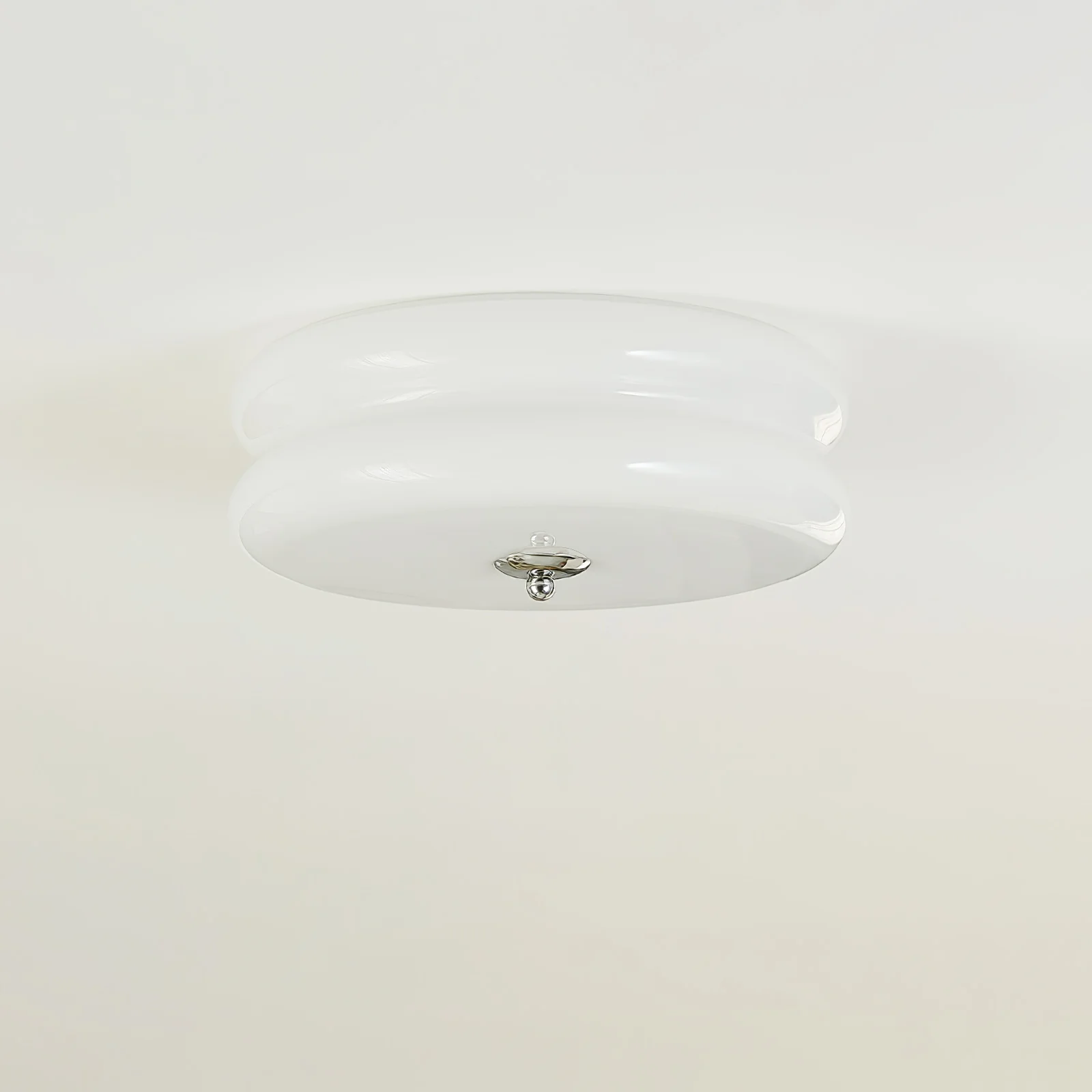 Потолочный светильник Art Deco Vintage - ∅40см x 13см, золотой, бежевый, диммер, теплый свет