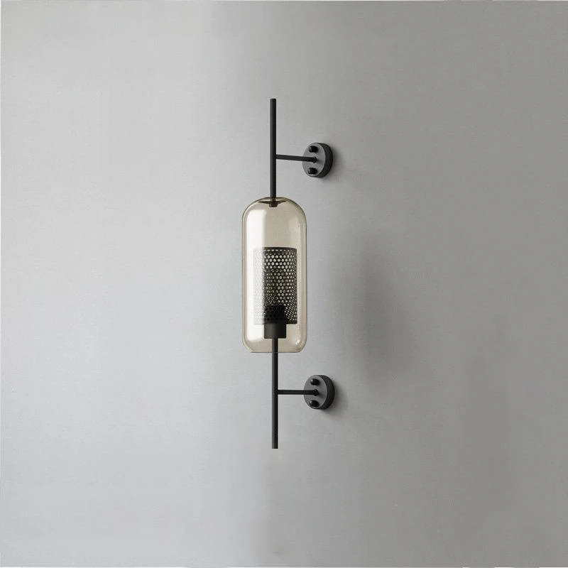 Настенный светильник Chiswick Glass - ∅13см x 67см, серебряный, стекло, 2 шт