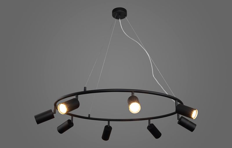 Светильник подвесной Crystal Lux CLT 015 CLT 015C8 D800 BL