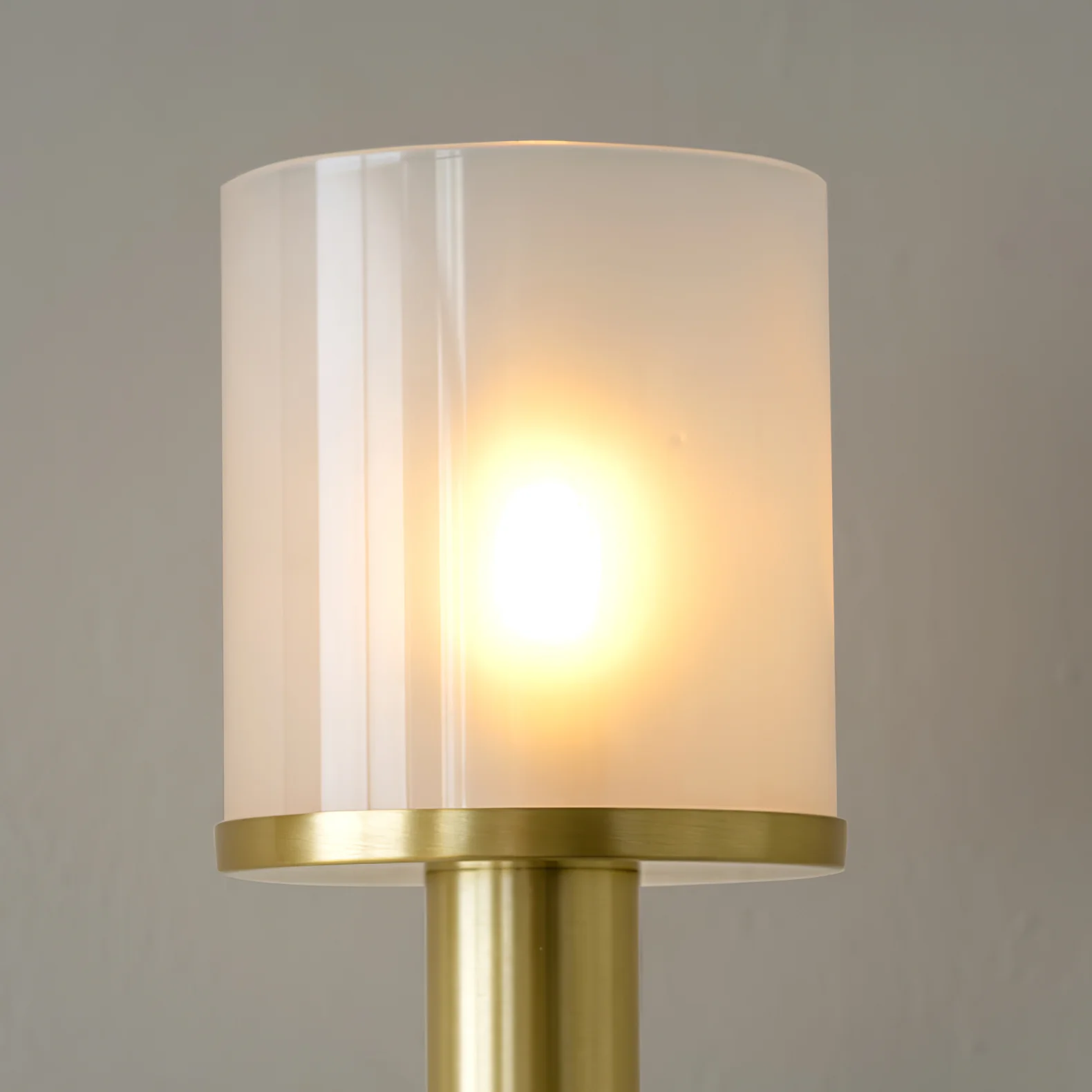 Tracie Classic Sconce - ∅ 3.9″ x H 23.6″ & Alabaster / Copper / Set Of 2