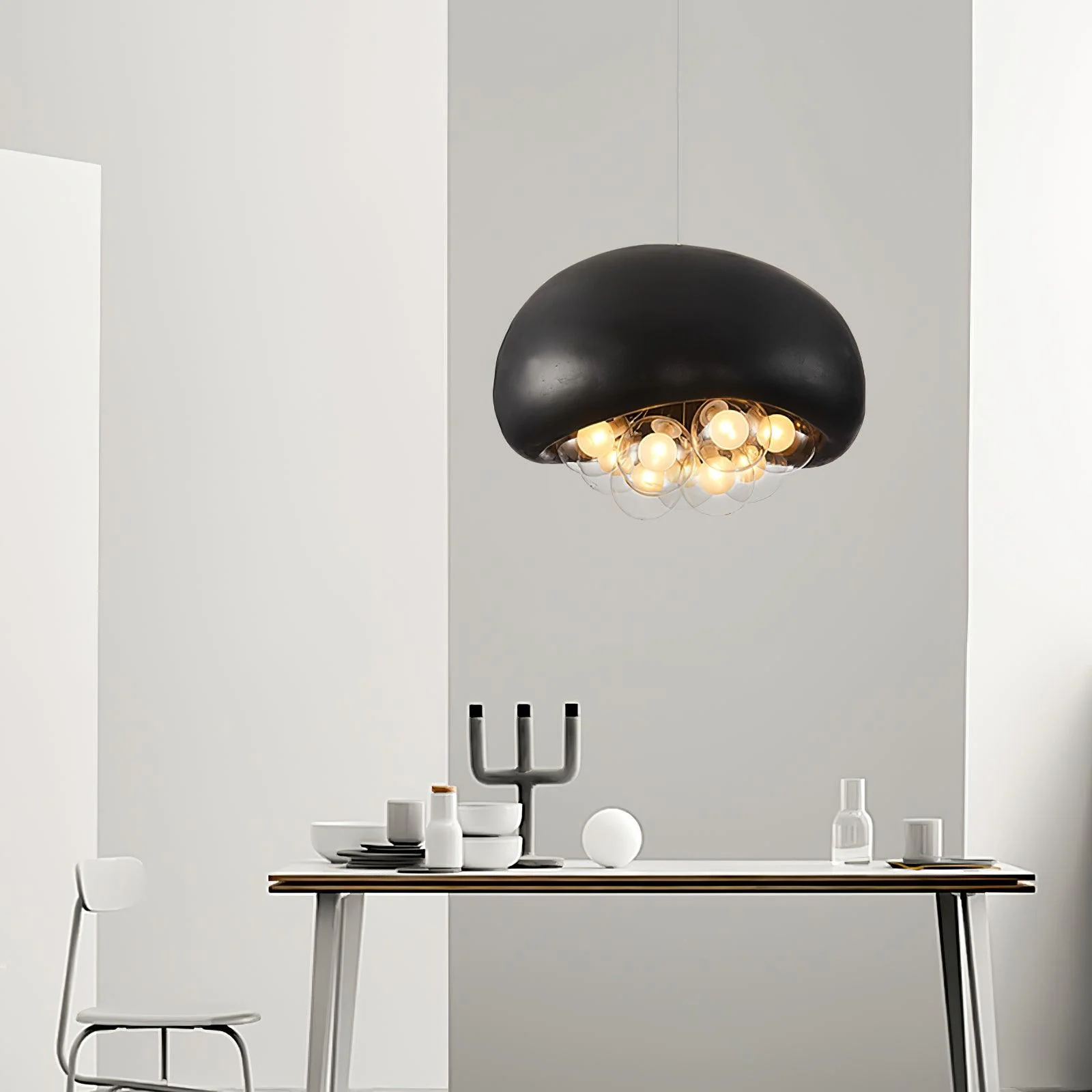 Подвесной светильник Khmara Bubbles - ∅60см x 42см, серый