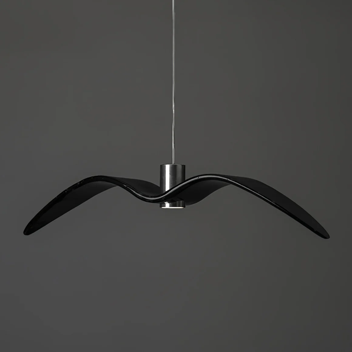 Подвесной светильник Aviara LED - ∅38см x 8см, черный, смола, нейтральный свет