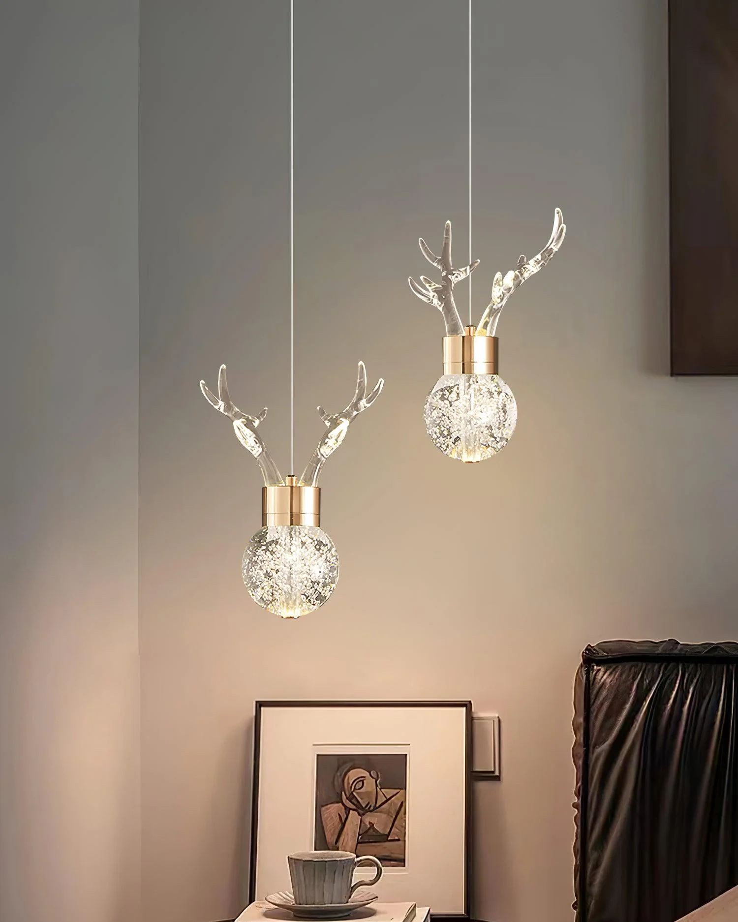 Подвесной светильник Little Deer - 3 подвеса 20см x 200см, пузыри, холодный свет