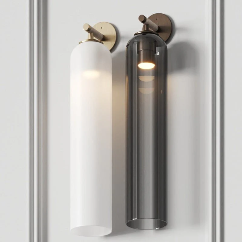Art Glass Sconce - Set of 2 / Gold / Green