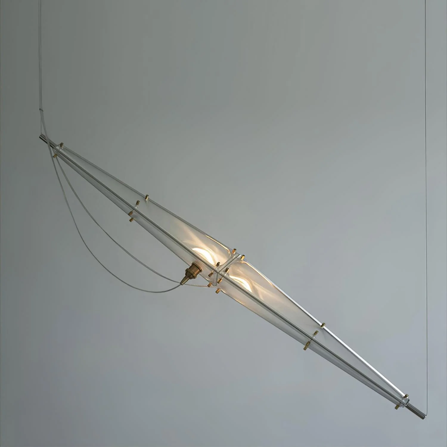 Подвесной светильник Fragment - 77см x 200см, хром, золотой