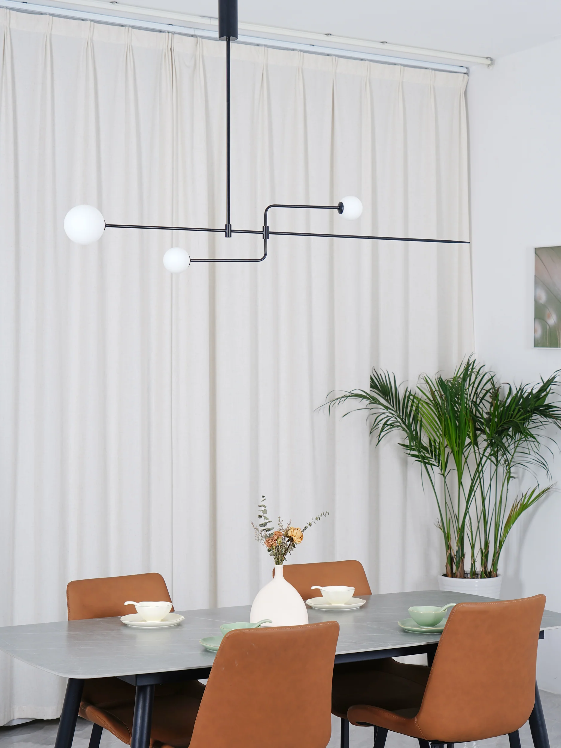 Люстра Mobile Chandelier - 3 подвеса, черный