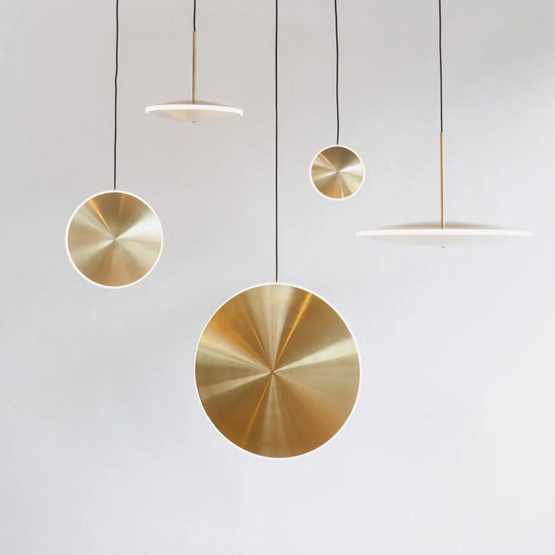 Подвесной светильник Chrona Dish - ∅30см x 20см, медь, горизонтальный